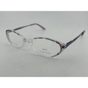 HingeFlex Solo Collection - SOLO 616 DEEP BLUE 50-17-135 Oval Eyeglasses